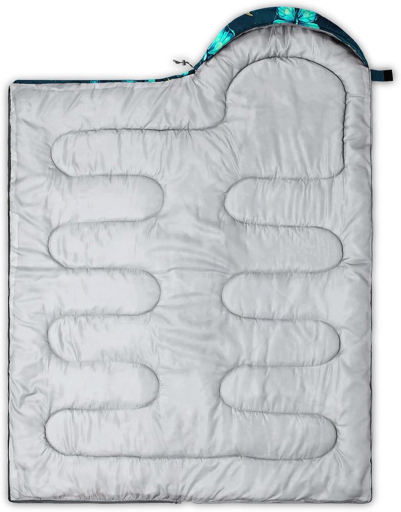 QOOMO Camping Sleeping Bags,3 Season Warm & Cool Weather,Lightweight,Waterproof Sleeping Bags for Adults & Kids,Traveling,and Outdoors - Image 5